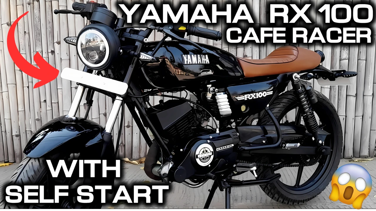 New Yamaha Rx 100 Cafe Racer Coming In Harley Davidson Style In 2025